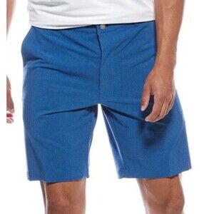 Peter Millar Crown Sport Shackleford Performance Hybrid Shorts Blue Golf Size 35
